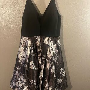Black and Floral Dress